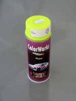 Spuitbus fluorescerend geel ColorWorks 400 ml.