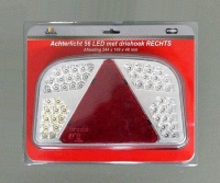 Achterlicht 56 LED's driehoek rechts
