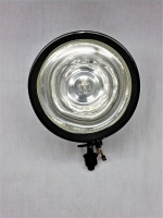 Koplamp zwart rond 150 mm 12 V. met H3 lamp
