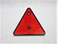 Reflector driehoek rood, per stuk