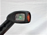 Breedtelamp LED 45 graden Links rood/wit/oranje