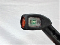 Breedtelamp LED 45 graden Rechts rood/wit/oranje
