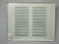 Ontluchtingsrooster/Ventilatierooster aluminium wit 245 x 195 mm