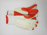 Werkhandschoenen met oranje noppen