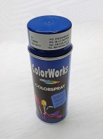 Spuitbus middenblauw hoogglans RAL 5010 ColorWorks, 400 ml.
