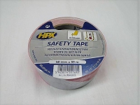 HPX safety tape 33 m. rood/wit