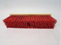 Bezem nylon rood 41 cm