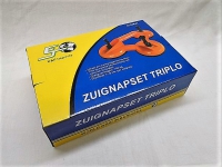 Zuignap/Glasdrager triplo (3 zuignappen)