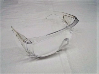 Veiligheidsbril in geheel transparante uitvoering