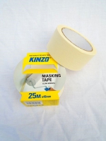 Afplaktape, masking tape KINZO, 48 mm x 25 meter