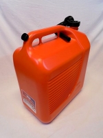 Jerrycan kunststof rood 30 liter met ontluchting, incl. schenktuit