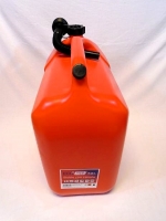 Jerrycan kunststof rood 30 liter met ontluchting, incl. schenktuit