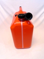 Jerrycan kunststof rood 30 liter met ontluchting, incl. schenktuit