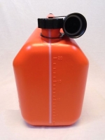 Jerrycan kunststof rood 20 liter met ontluchting, incl. schenktuit