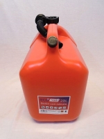 Jerrycan kunststof rood 20 liter met ontluchting, incl. schenktuit