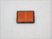 Reflector rechthoekig 62x45 mm plak, oranje