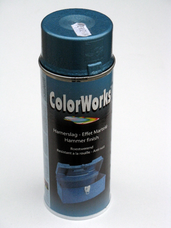 Spuitbus hamerslag blauw ColorWorks -