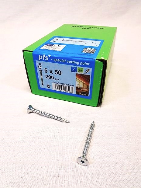 Snelboorschroef 5.0 x 50 mm voldraad Torx 20, doos 200 stuks