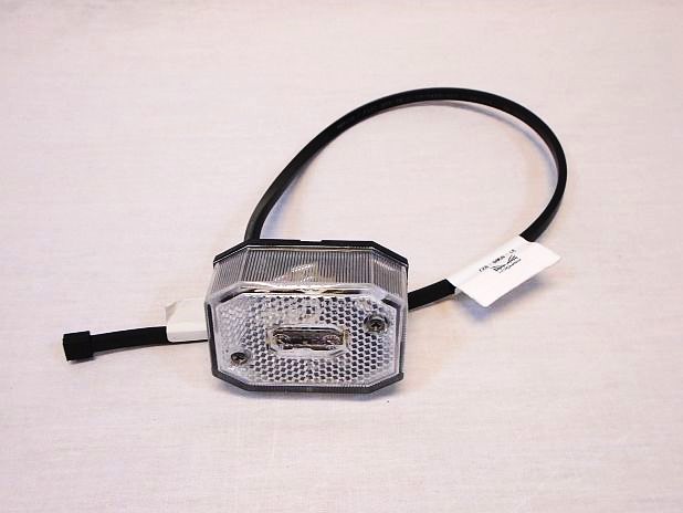 Positielamp Aspock rechthoekig wit met 50 cm kabel