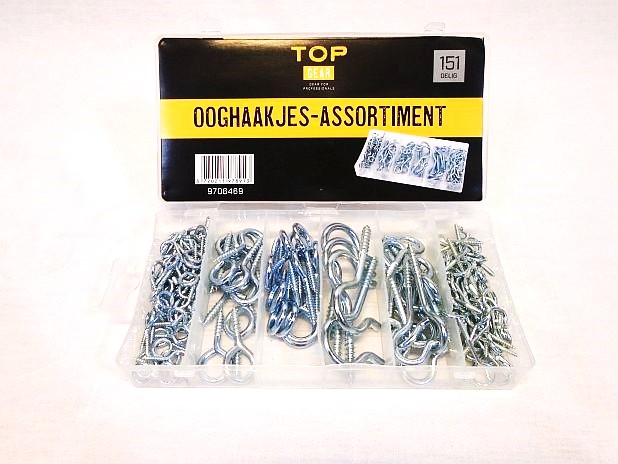 Ooghaakjes assortiment, 151-delig