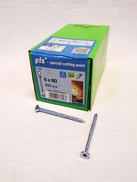 Snelboorschroef 6.0 x 80 mm Torx 30, doos 200 stuks