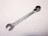 Steek-ringratelsleutel 17 mm satin-finish