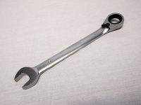 Steek-ringratelsleutel 19 mm satin-finish