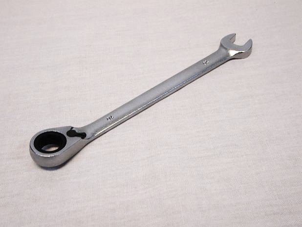Steek-ringratelsleutel 10 mm satin-finish