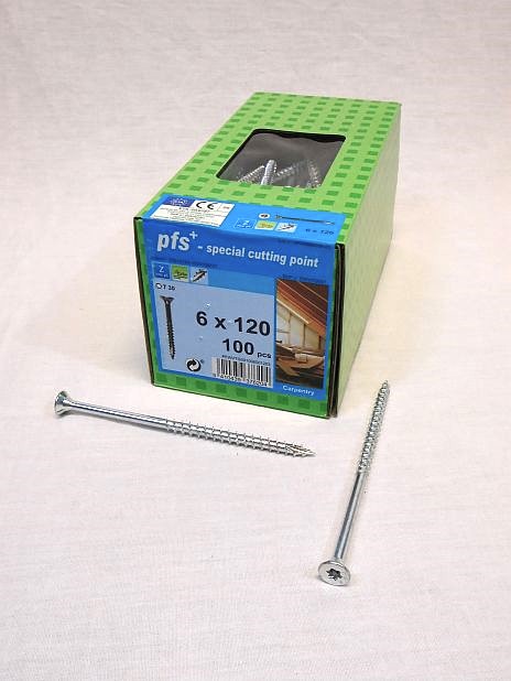 Snelboorschroef 6.0 x 120 mm deeldraad Torx 30, doos 100 stuks