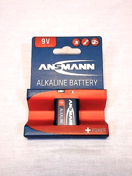 Batterij Ansmann type 9 Volt blok alkaline, per stuk
