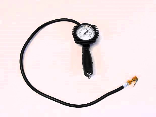 Bandenvulpomp profi uitvoering met meter en 1 m. slang