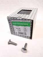 Slotbout M8 x 30 mm RVS A2, zonder moer, doos 100 stuks