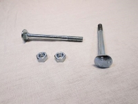 Slotbout M8 x 90 mm met moer, verzinkt, per stuk