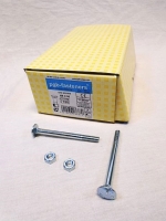 Slotbout M8 x 90 mm met moer, verzinkt, doos 100 stuks