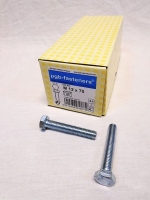 Zeskanttapbout M12 x 70 mm verzinkt, doos 50 stuks
