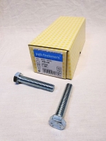 Zeskanttapbout M16 x 80 mm verzinkt, doos 25 stuks