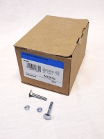 Slotbout M5 x 30 mm met moer, verzinkt, doos 200 stuks
