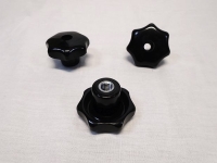 Sterknop 50 mm met doorlopende stalen draadbus M8