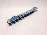 Metalen rail voor 12 schroevendraaiers, 37 cm lang