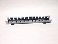 Metalen rail voor 12 schroevendraaiers, 37 cm lang
