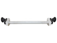 Torsieas ongeremd 750 kg 4-gaats 1140/1590 mm