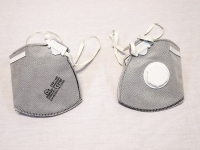 Stofmaskers met ventiel FFP1, grijs, verpakking 2 stuks