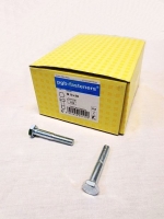 Zeskantbout M10 x 60 mm verzinkt, doos 100 stuks