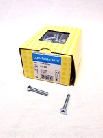 Metaalschroef M6 x 35 verzinkt kruiskop PH3, doos 200 stuks