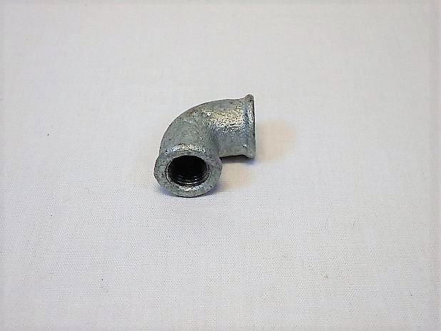 Knie 1/4 inch 90 graden met bi-bi draad, gietijzer