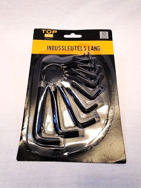 Inbussleutels 10-delig aan ring