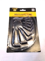 Inbussleutels 10-delig aan ring