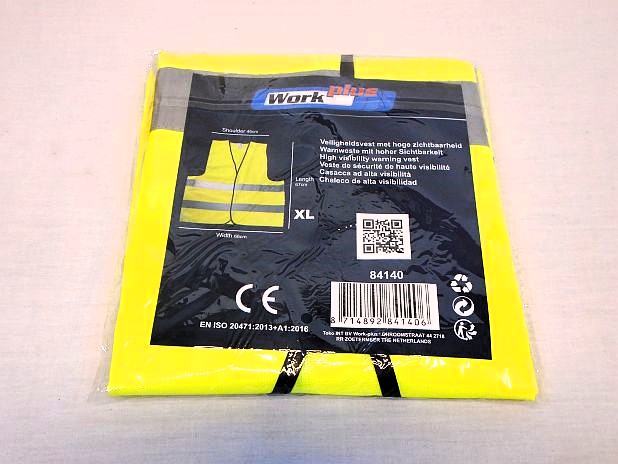 Veiligheidshesje XL geel