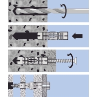 Plug 6 x 50 mm extra lang, nylon Smart, doos 100 stuks