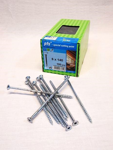 Snelboorschroef 6.0 x 140 mm Torx 30, doos 100 stuks met lichte aanslag